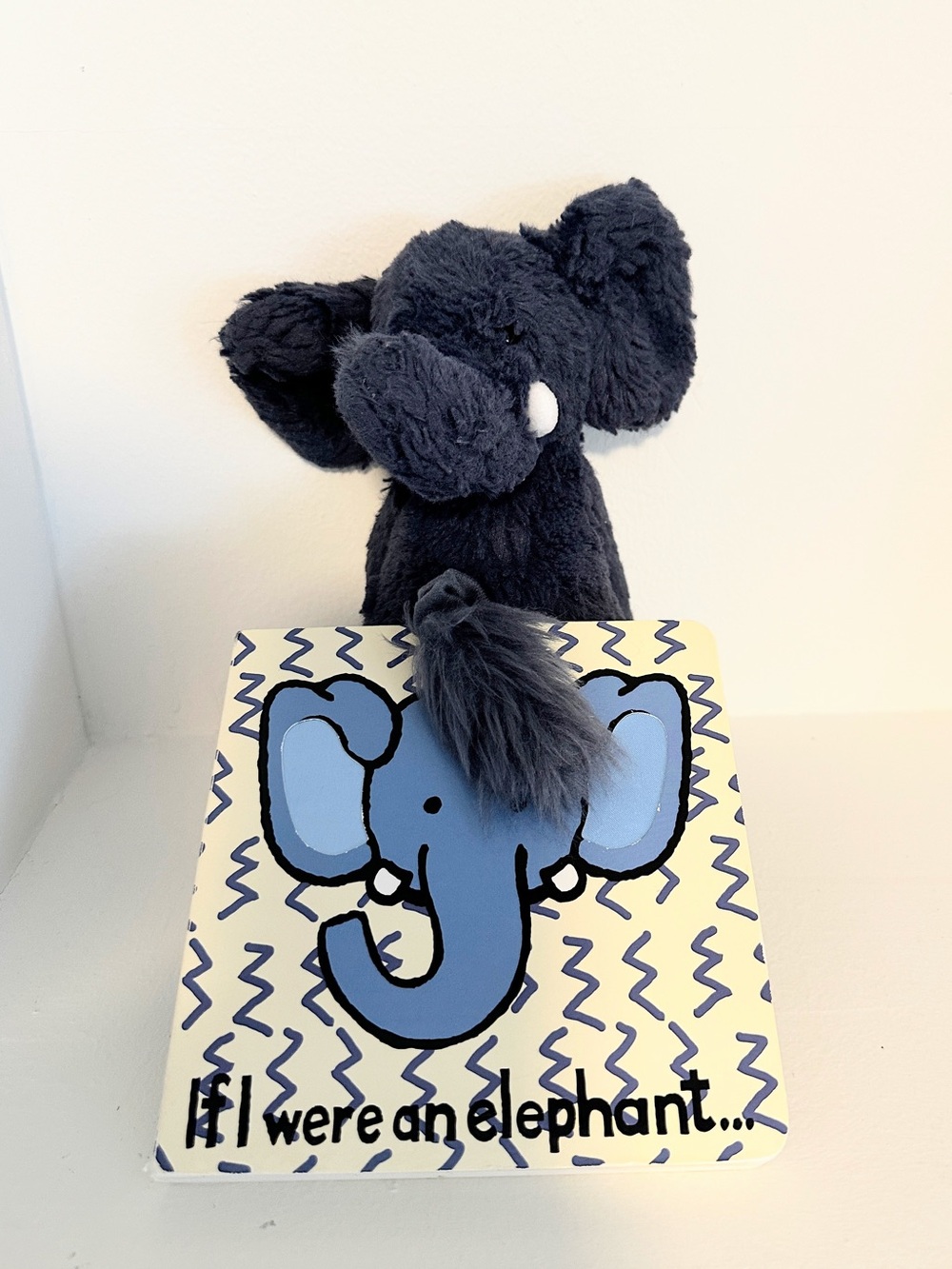 Jellycat If I were an elephant: A Touch and Feel Board Book Children's Book